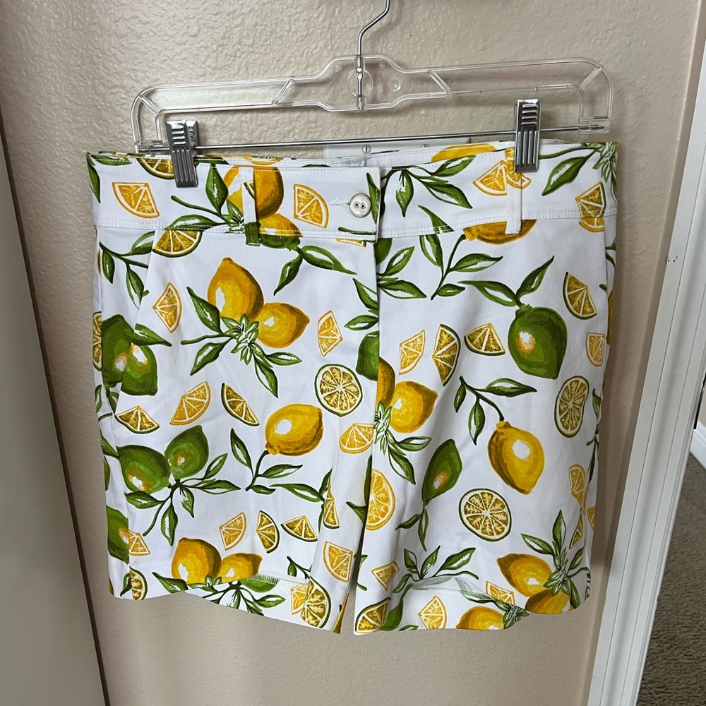 Isaac Mizrahi lemon shorts NWOT